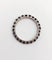 Bague 56 Alliance américaine art deco or blanc 14k saphirs bleus naturels 58 Facettes A06112