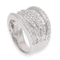 Bague 50 Bague en or gris 18K avec 2,33 Cts de diamants - Vers 2009 - Taille 50 58 Facettes FB09734