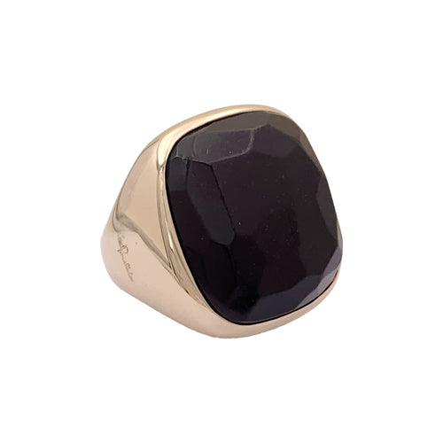 Bague 52 Bague Pomellato "Victoria", or rose, jais. 58 Facettes 35080