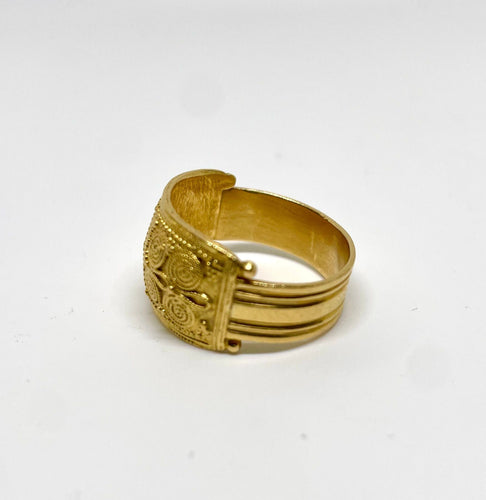Bague 58 Lalaounis bague en or jaune 18k vintage 58 Facettes