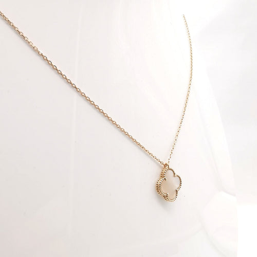 Collier Collier trèfle en or rose & nacre 58 Facettes