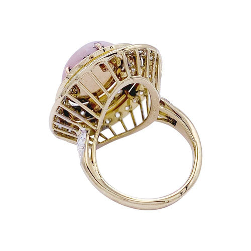 Bague 56 Bague M.Gérard corail, diamants. 58 Facettes 32500