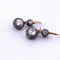 Boucles d'oreilles Boucles d’oreilles anciennes en or rose 12 kt et argent avec diamants 58 Facettes