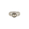 Bague 55 Bague jonc or blanc, perle de culture et diamants 58 Facettes 240760