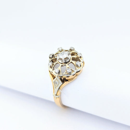 Bague Bague en or jaune et diamants 58 Facettes 31887