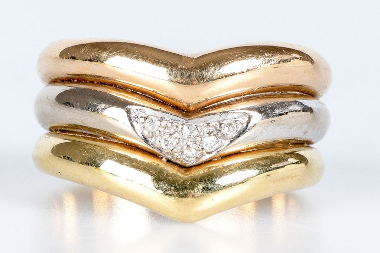 Bague 54 Bague 3 Ors - 0,06 cts 58 Facettes BG3ORSEV20-7104