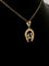 Pendentif Pendentif fer à cheval en or jaune 58 Facettes