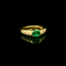 Bague 53 Bague vintage émeraude et diamant 58 Facettes