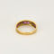 Bague 54 Bague jonc en or jaune, diamants et rubis de synthèses 58 Facettes CRE0100X9