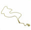 Collier CARTIER. Collier vintage or jaune et diamants 58 Facettes