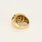 Bague 55 Bague en or jaune et rubis 58 Facettes RAM3261