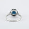 Bague 51 Bague Saphir Or Blanc Platine 58 Facettes