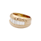 Bague Bague Cartier, "Odin", or jaune, diamants taille émeraudes. 58 Facettes 34672