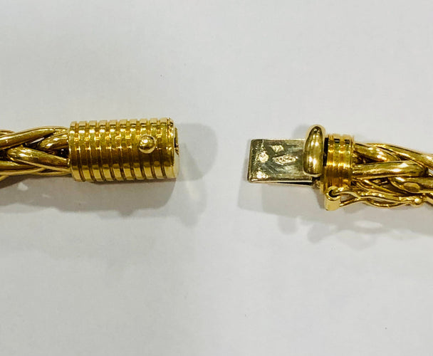 Collier Intemporel collier maille palmier or jaune 58 Facettes
