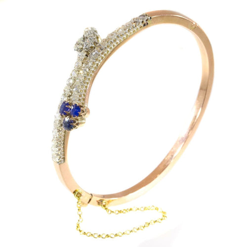 Bracelet Traverser les époques : la grandeur d'un bracelet en saphir victorien 58 Facettes 21182-0525