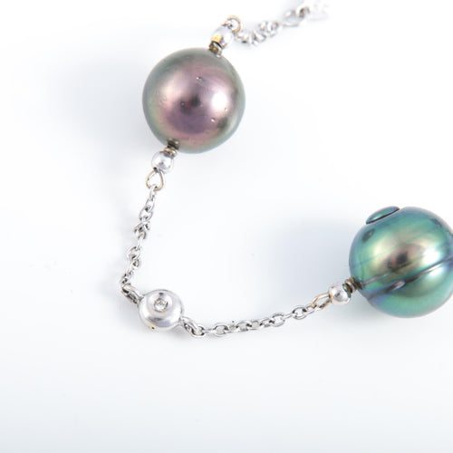 Bracelet BRACELET PERLES DE TAHITI ET DIAMANTS 58 Facettes 0