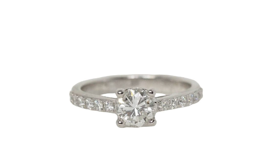 Bague 52 Bague solitaire en or blanc et diamant 58 Facettes 29909/28189