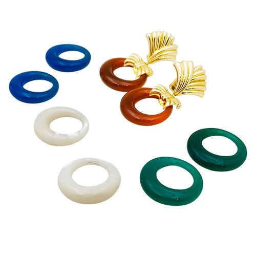 Boucles d'oreilles Boucles d'oreilles transformables Van Cleef & Arpels, or jaune, pierres de couleur. 58 Facettes 35275