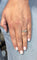 Bague 52 Solitaire en diamants sur monture or blanc 18 carats 58 Facettes