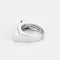 Bague 53 Bague moderniste en or blanc et diamants noirs et blancs 58 Facettes B240206