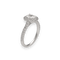 Bague 51-52 Solitaire Or Gris 18k – Diamant Central 0,70 Ct E-SI2 (Certificat LFG) – Entourage 0,50 Ct G-VS – Taille 51/52 58 Facettes FB11028