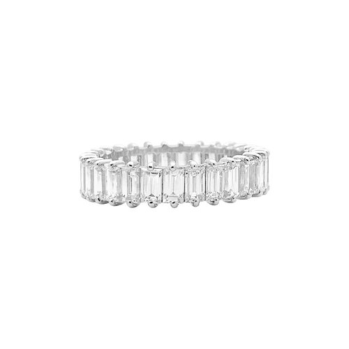 Bague 54 Alliance tour complet, diamants baguettes. 58 Facettes 34755