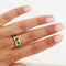 Bague 60 BAGUE OR JAUNE ÉMERAUDES 58 Facettes Ref 9061/18