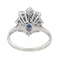 Bague 52 Bague Pompadour Or blanc Saphir, Diamant 58 Facettes 3884540CN