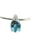STERN. Collier or blanc 18K, aigue-marine et diamants