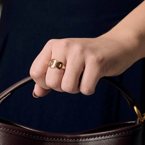 Bague 52 Cartier - AGRAFE - Bague en or jaune 58 Facettes B250525