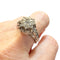 Bague BAGUE EN OR BLANC 18 KT AVEC DIAMANTS, ÉPOQUE 1945 58 Facettes CH54(CH418)