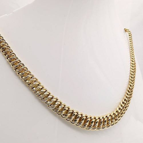 Collier Collier maille américaine or jaune 58 Facettes