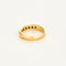 Bague 54 Demi alliance or jaune et diamants 58 Facettes GULK241