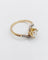Bague 54.5 Bague tourbillon antique en or 18k et platine, diamant taille ancienne 1,35 ct 58 Facettes A06442