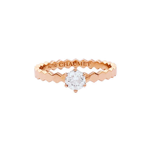 Bague 53 Bague CHAUMET "Bee" en or rose et diamant. 58 Facettes 34536