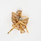 Boucles d'oreilles Clip ballerine en or bicolore et diamants 58 Facettes AB37
