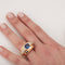Bague 49 Bague saphir et diamants 58 Facettes
