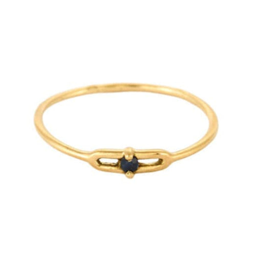 Bague 51 Bague or jaune, saphir 58 Facettes NAR01483