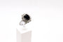 Bague 53 Bague or blanc, saphir et diamants 58 Facettes 240623