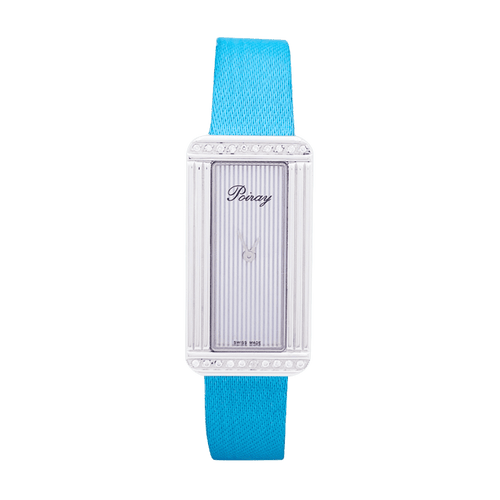 Montre Montre Poiray, "Ma Première Allongée", acier, diamants. 58 Facettes 33332