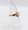 Bague 48.5 Bague marguerite antique or rose 18k perle et diamants taille roses (circa 1900) 58 Facettes A06176