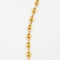 Bague Chaine Grains de café massive or jaune 58 Facettes