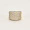 Bague 56 Bague large pavage Diamants 58 Facettes