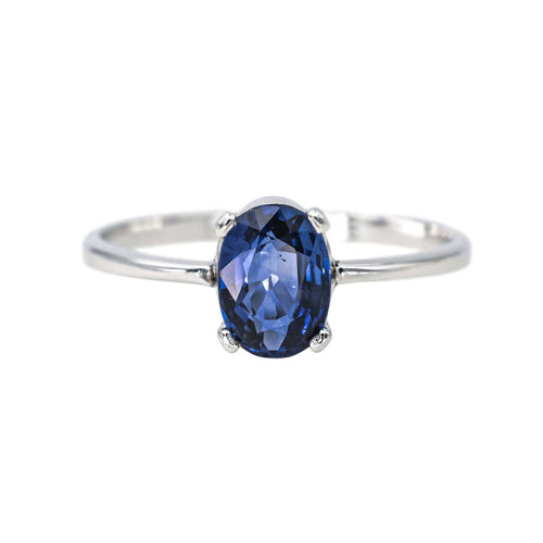 Bague 54 Bague  Or blanc Saphir 58 Facettes 4387211CN