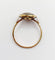 Bague 56.5 Bague cible art déco or jaune, diamants et saphirs calibrés synthétiques 58 Facettes A05652