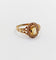 Bague 56 Bague marguerite antique citrine et perles en or rose 18k (circa 1900) 58 Facettes A01952