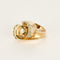 Bague 53 Bague type Tank en or et diamants 58 Facettes LAN1720