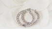 Boucles d'oreilles Boucles d'oreilles créoles or blanc et diamants 58 Facettes F4883