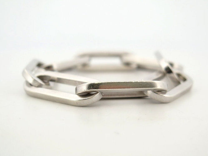 Collier bracelet DINH VAN chaine a maillons xl en argent massif 925 55gr  sterling 58 Facettes 266219