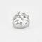 Bague 55 Bague de cocktail en or gris et diamants 58 Facettes GU80